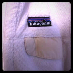 Patagonia cream vest medium